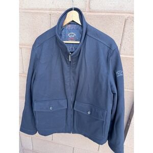 Vintage Paul & shark  Yachting‎  Overcoat Wool  Blue Navy Size XL